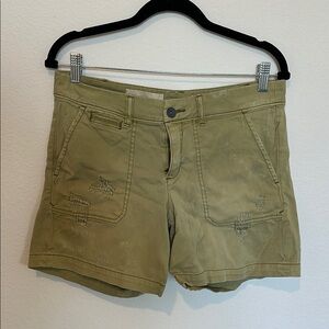 Women's Anthropologie Olive Shorts